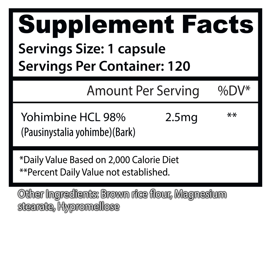 Asylum Cabinet Yohimbine HCL Capsules - Imagen 2