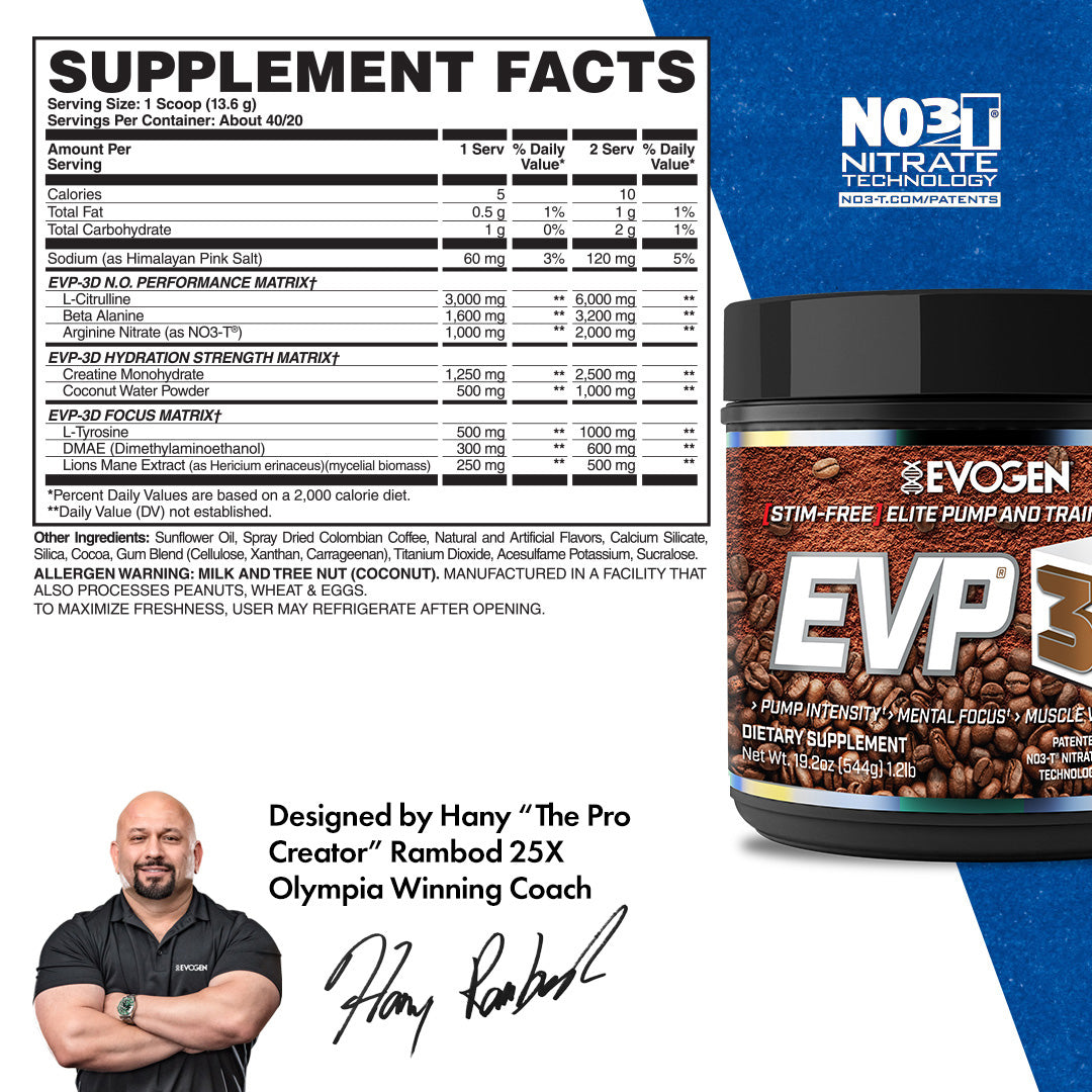 EVP-3D Non-Stim Pre-Workout - Imagen 38