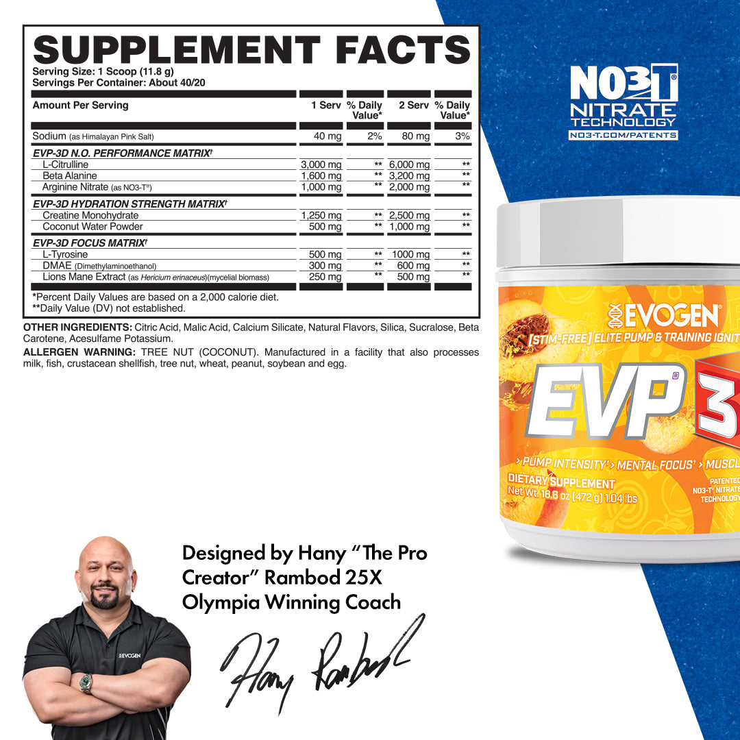 EVP-3D Non-Stim Pre-Workout - Imagen 20