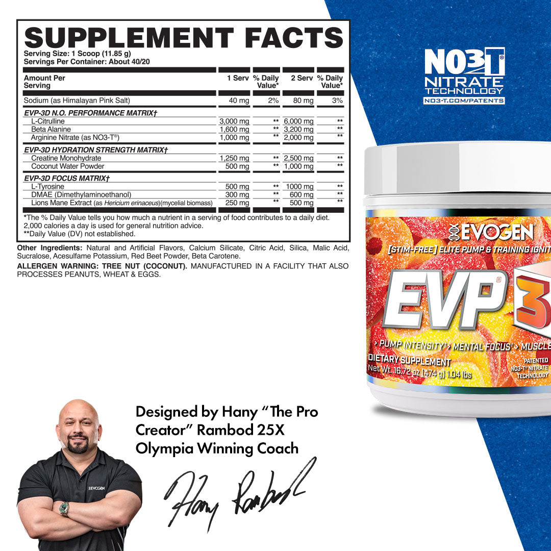 EVP-3D Non-Stim Pre-Workout - Imagen 14