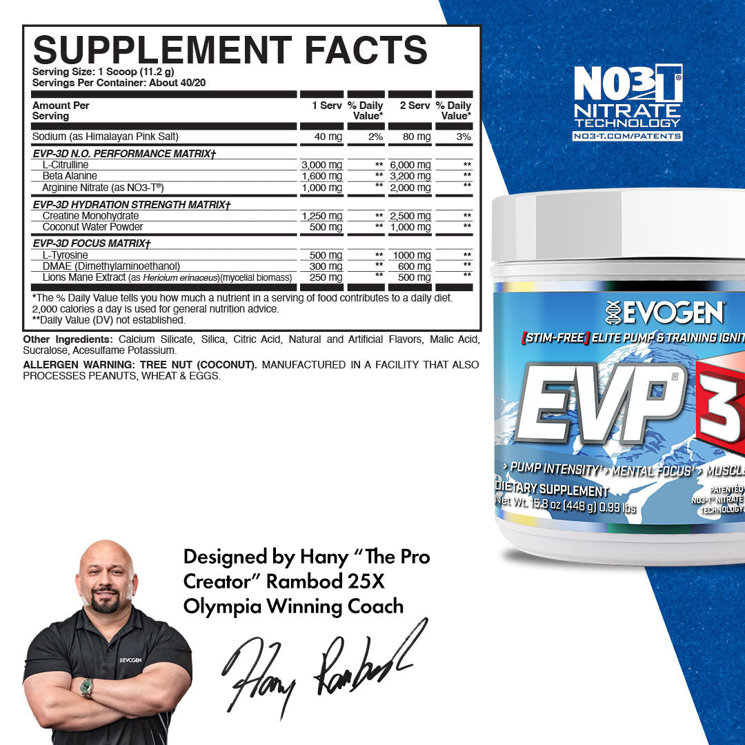 EVP-3D Non-Stim Pre-Workout - Imagen 26