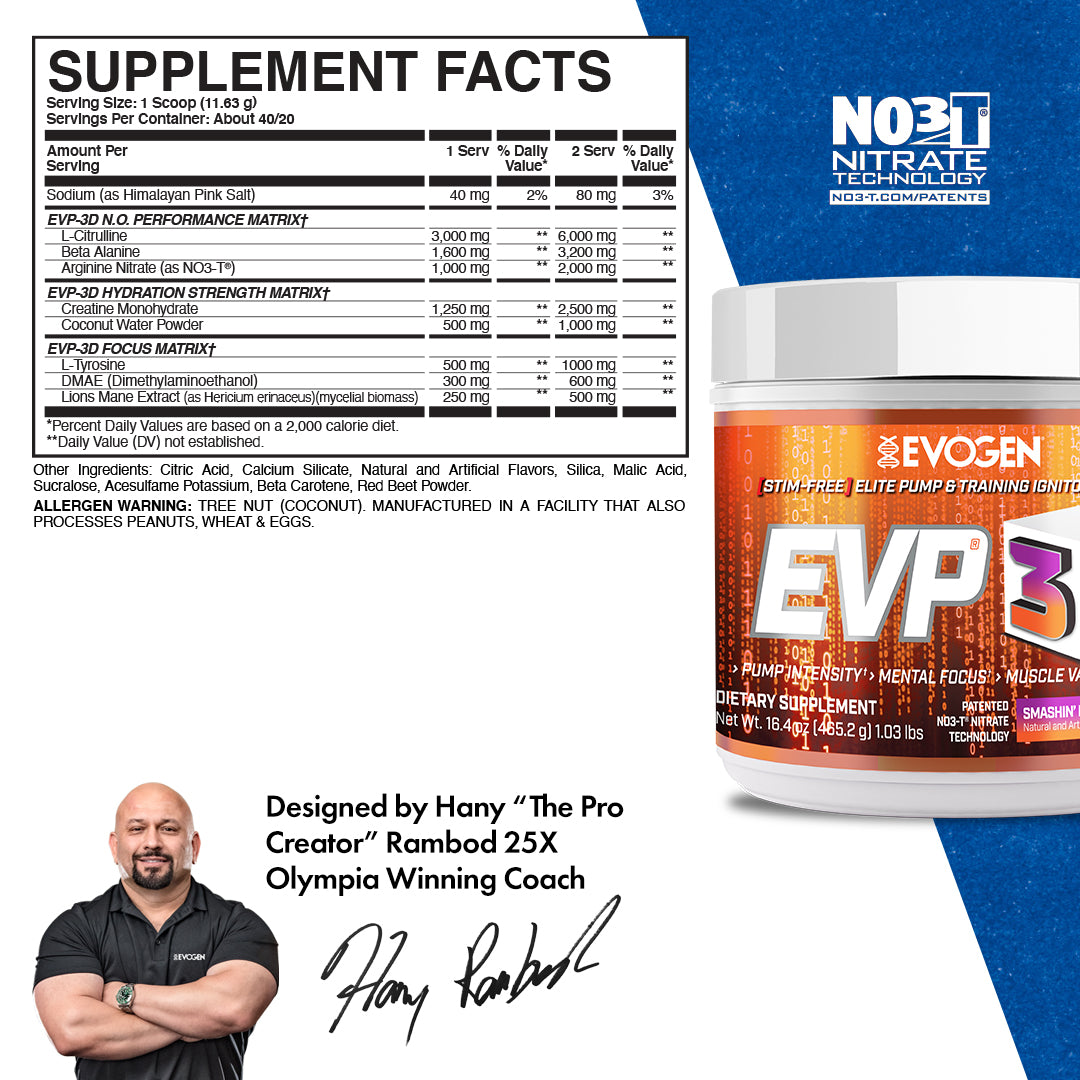 EVP-3D Non-Stim Pre-Workout - Imagen 44