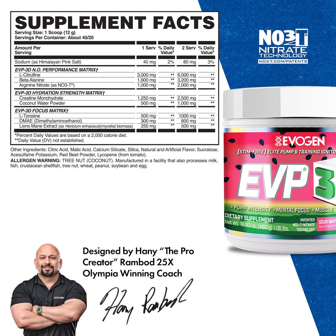 EVP-3D Non-Stim Pre-Workout - Imagen 29