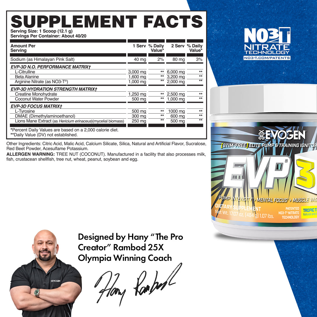 EVP-3D Non-Stim Pre-Workout - Imagen 23