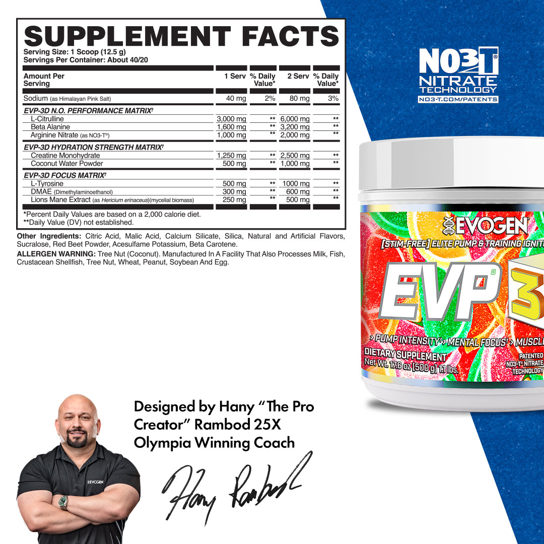 EVP-3D Non-Stim Pre-Workout - Imagen 17