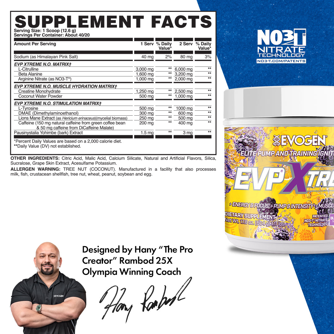 EVP Xtreme N.O. High-Stim Pre-Workout - Imagen 5