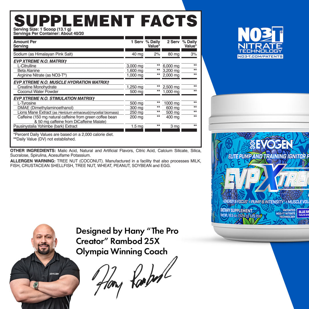 EVP Xtreme N.O. High-Stim Pre-Workout - Imagen 2