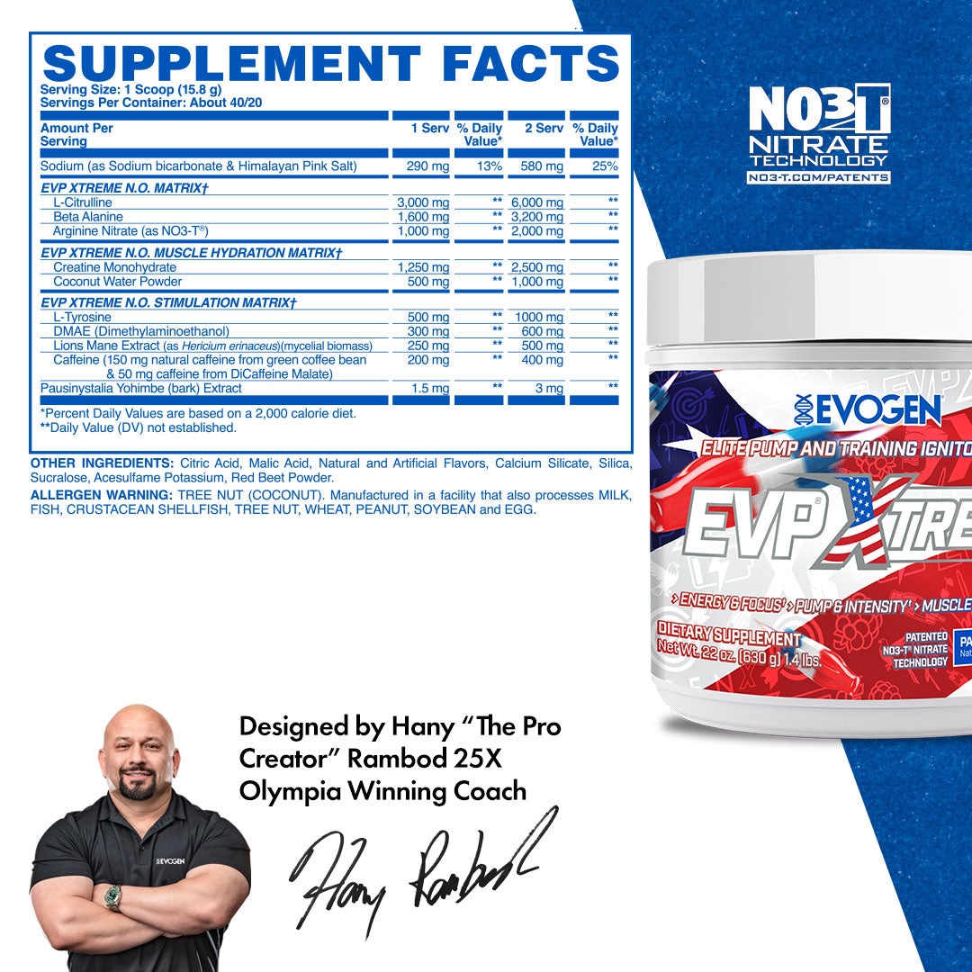 EVP Xtreme N.O. High-Stim Pre-Workout - Imagen 20