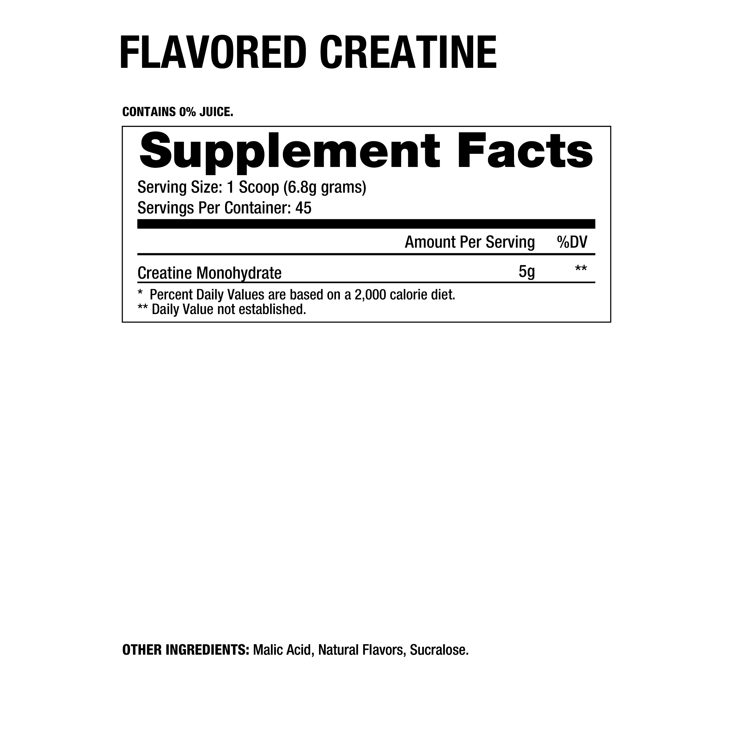FLAVORED CREATINE MONOHYDRATE - Imagen 2