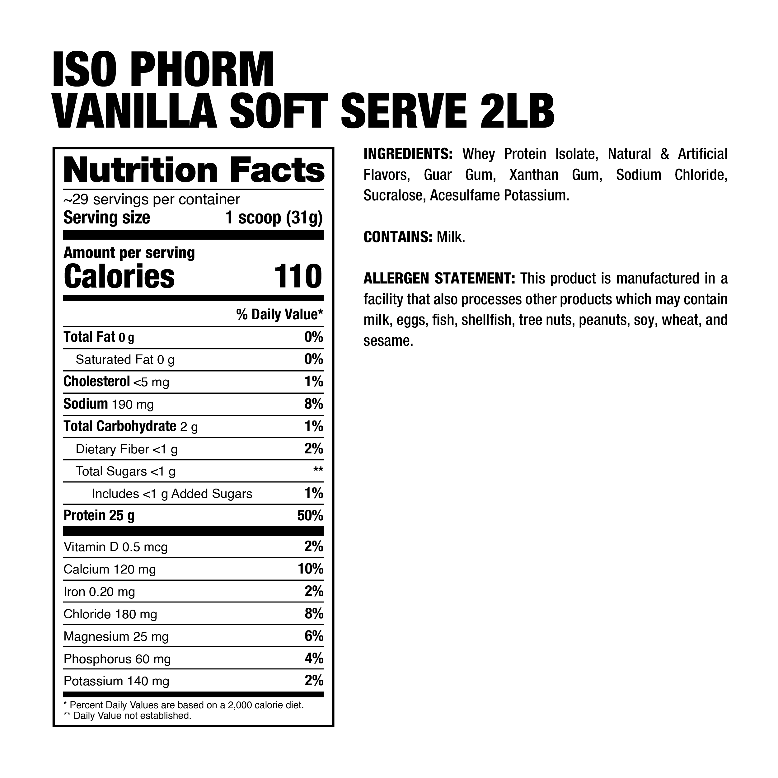 ISOPHORM - PREMIUM WHEY PROTEIN ISOLATE - 2Lb - Imagen 5