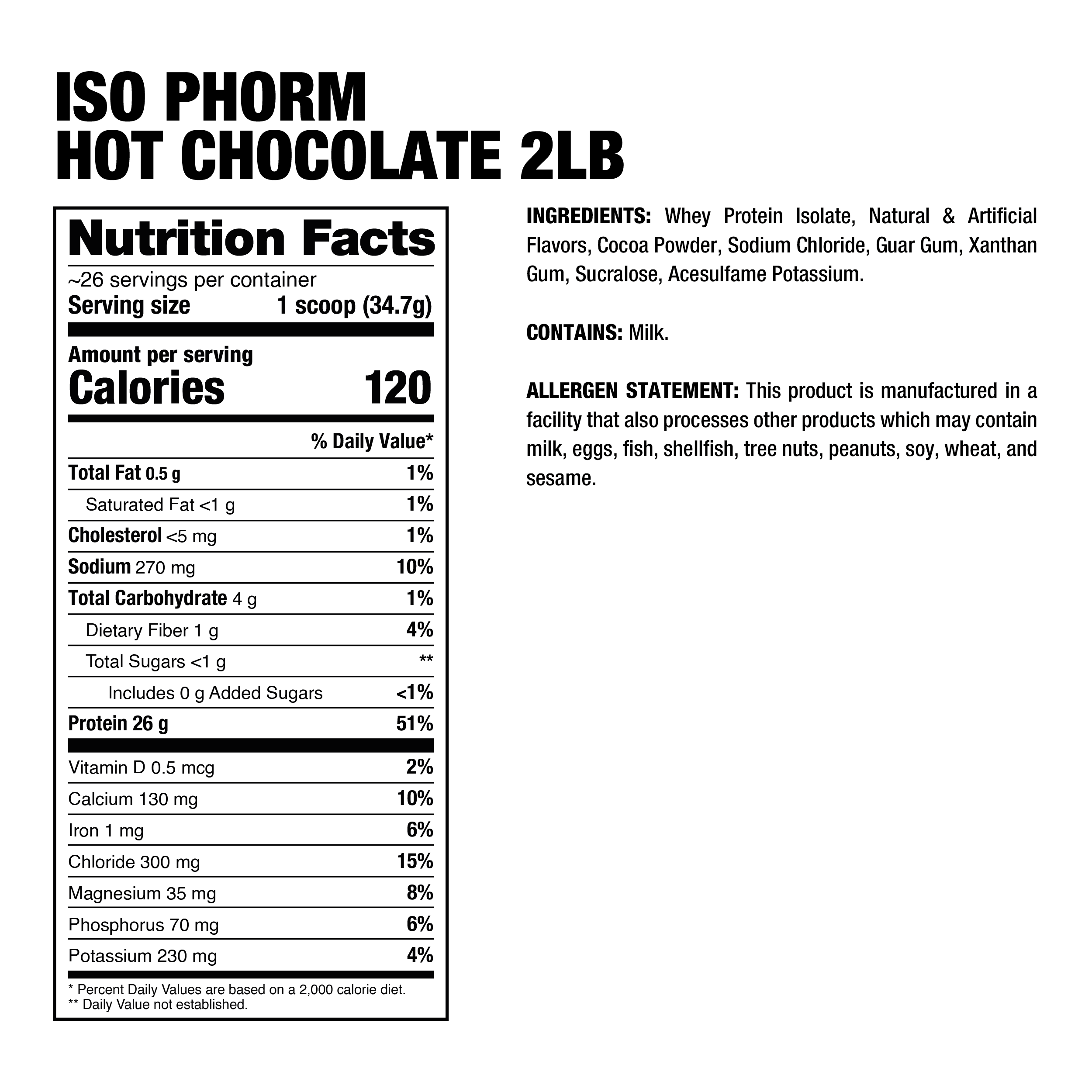 ISOPHORM - PREMIUM WHEY PROTEIN ISOLATE - 2Lb - Imagen 7