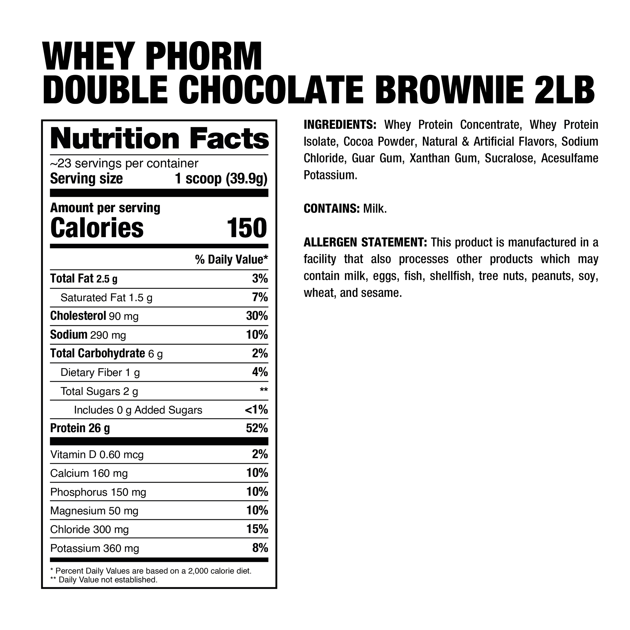 WHEYPHORM - PREMIUM WHEY PROTEIN MATRIX - 2Lb - Imagen 5