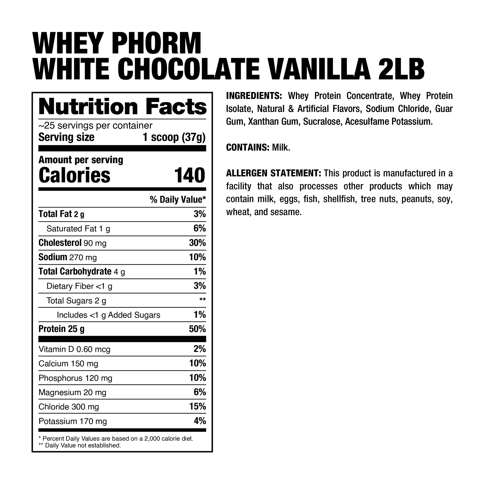 WHEYPHORM - PREMIUM WHEY PROTEIN MATRIX - 2Lb - Imagen 9